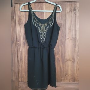Embellished blk dress